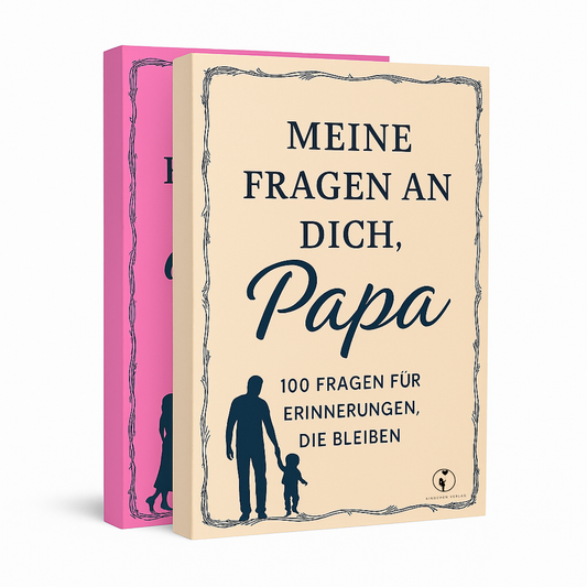 Bundle – Meine Fragen an dich, Mama & Papa | Erinnerungsbuch-Set für Eltern
